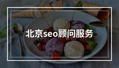 北京seo顾问服务