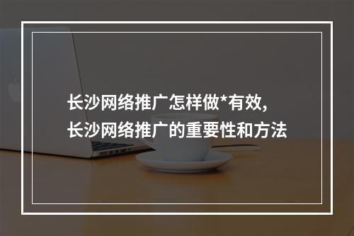 长沙网络推广怎样做*有效,长沙网络推广的重要性和方法