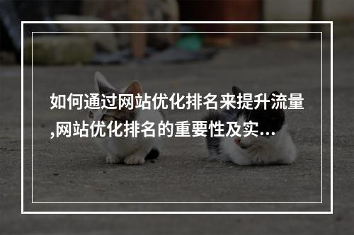 如何通过网站优化排名来提升流量,网站优化排名的重要性及实现方法