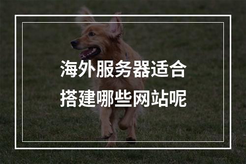 海外服务器适合搭建哪些网站呢