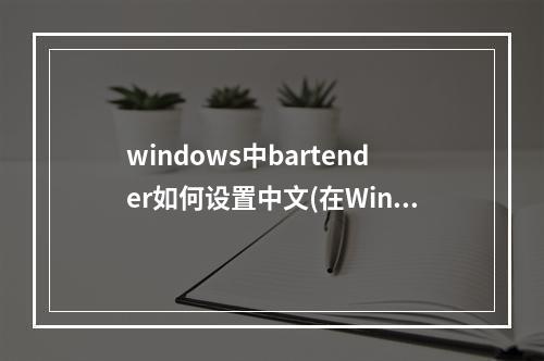 windows中bartender如何设置中文(在Windows中)(bartender怎么设置中文)