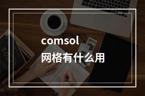 comsol网格有什么用