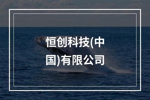 恒创科技(中国)有限公司