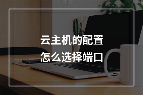 云主机的配置怎么选择端口