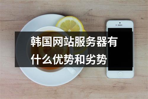 韩国网站服务器有什么优势和劣势