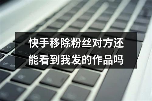 快手移除粉丝对方还能看到我发的作品吗