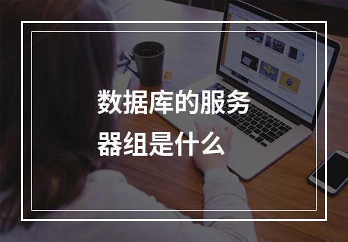 数据库的服务器组是什么