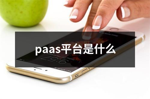paas平台是什么