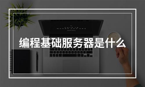 编程基础服务器是什么