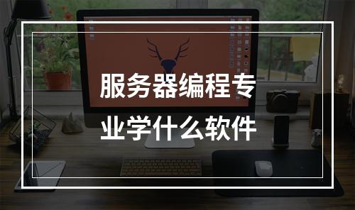 服务器编程专业学什么软件