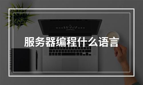 服务器编程什么语言