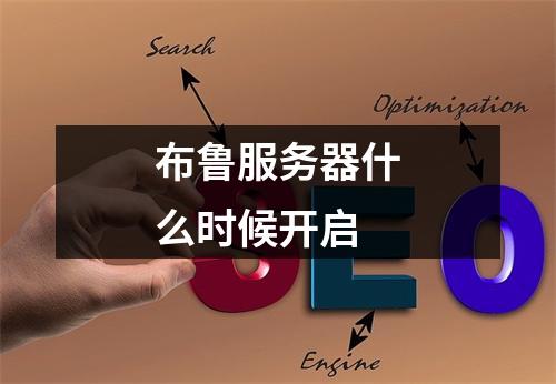 布鲁服务器什么时候开启