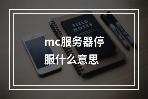 mc服务器停服什么意思