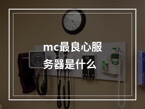 mc最良心服务器是什么