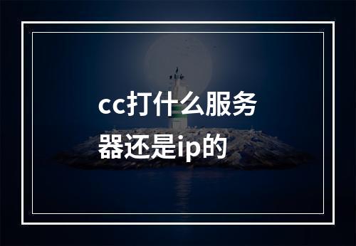 cc打什么服务器还是ip的