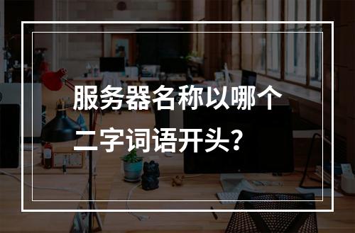 服务器名称以哪个二字词语开头?