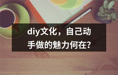 diy文化,自己动手做的魅力何在?