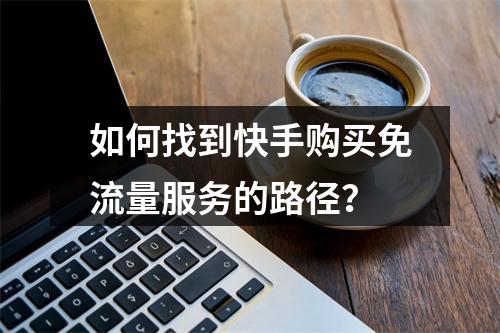 如何找到快手购买免流量服务的路径?
