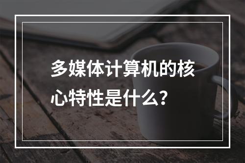 多媒体计算机的核心特性是什么?