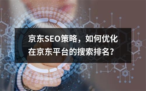 京东SEO策略,如何优化在京东平台的搜索排名?