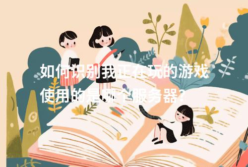 如何识别我正在玩的游戏使用的是哪个服务器?