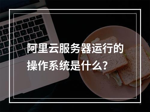 阿里云服务器运行的操作系统是什么?