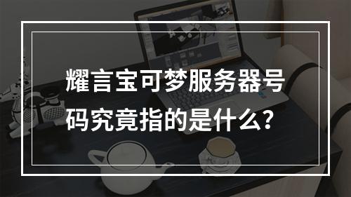 耀言宝可梦服务器号码究竟指的是什么?