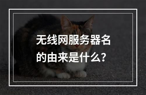 无线网服务器名的由来是什么?