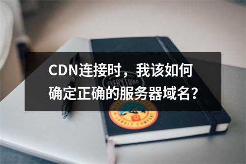 CDN连接时,我该如何确定正确的服务器域名?