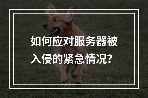 如何应对服务器被入侵的紧急情况?