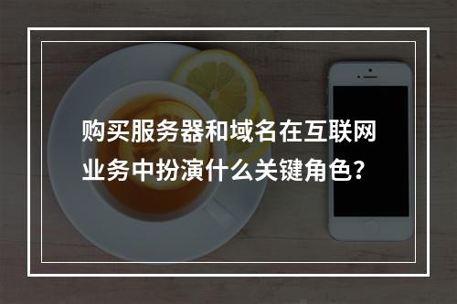 购买服务器和域名在互联网业务中扮演什么关键角色?