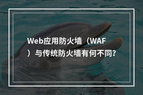 Web应用防火墙(WAF)与传统防火墙有何不同?