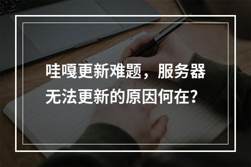 哇嘎更新难题,服务器无法更新的原因何在?