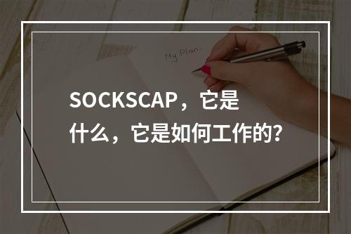 SOCKSCAP,它是什么,它是如何工作的?