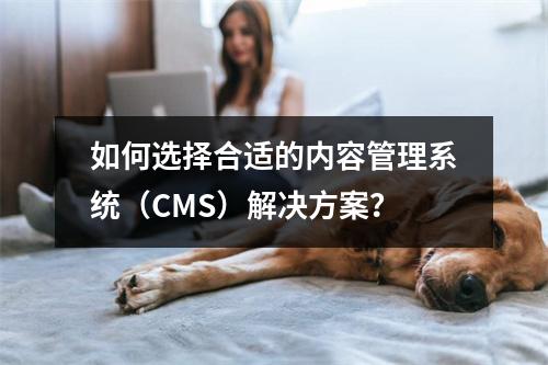 如何选择合适的内容管理系统(CMS)解决方案?