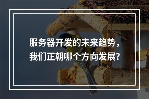 服务器开发的未来趋势,我们正朝哪个方向发展?