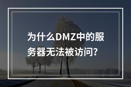 为什么DMZ中的服务器无法被访问?
