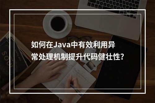 如何在Java中有效利用异常处理机制提升代码健壮性?