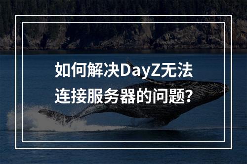 如何解决DayZ无法连接服务器的问题?