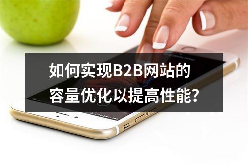 如何实现B2B网站的容量优化以提高性能?