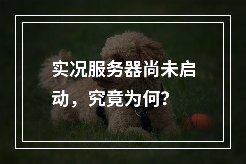 实况服务器尚未启动,究竟为何?