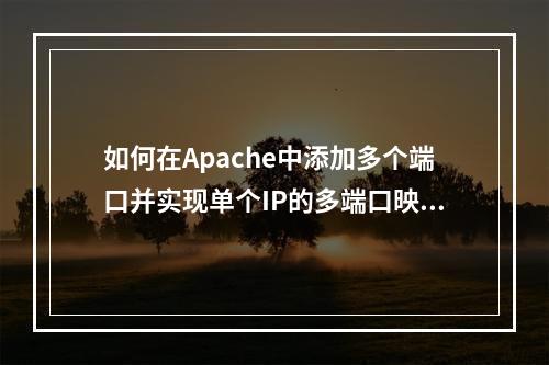 如何在Apache中添加多个端口并实现单个IP的多端口映射?