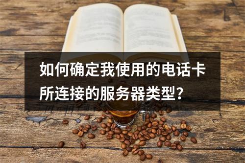 如何确定我使用的电话卡所连接的服务器类型?