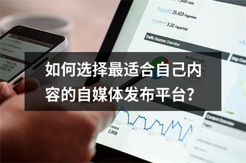 如何选择最适合自己内容的自媒体发布平台?