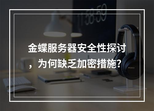 金蝶服务器安全性探讨,为何缺乏加密措施?