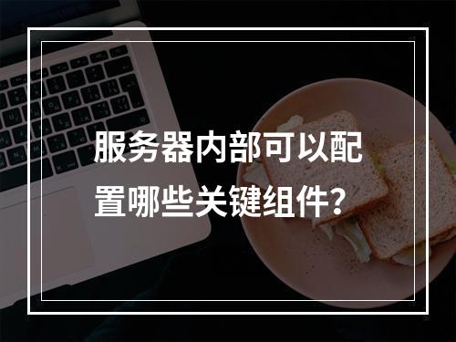 服务器内部可以配置哪些关键组件?