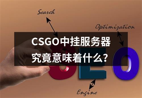 CSGO中挂服务器究竟意味着什么?