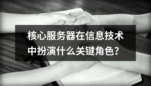 核心服务器在信息技术中扮演什么关键角色?