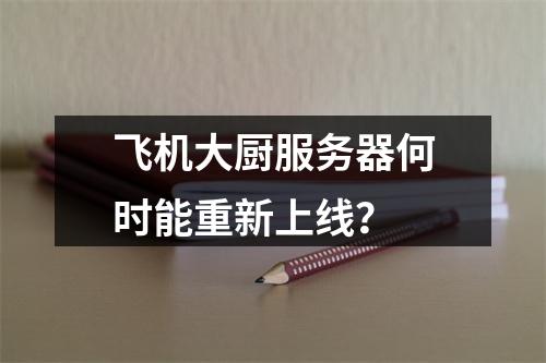 飞机大厨服务器何时能重新上线?