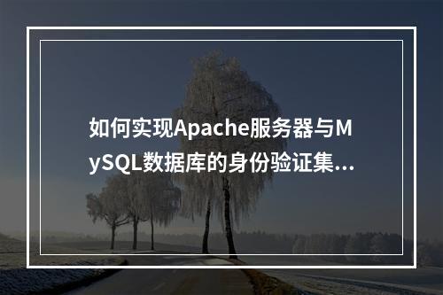 如何实现Apache服务器与MySQL数据库的身份验证集成?